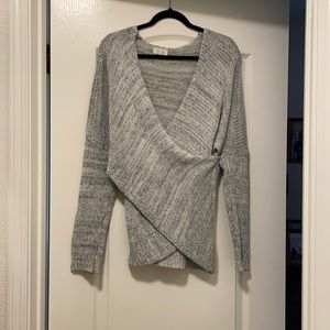 Cross front sweater